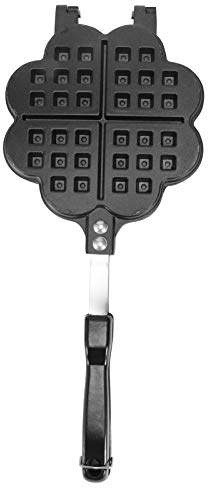 Hacer gofres con forma de corazón, plancha para hacer gofres en la estufa, pan para gofres, sartén antiadherente para hacer gofres, sartén para hacer gofres en la estufa, sartén para hacer gofres para
