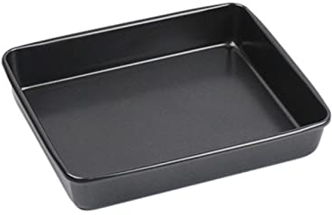 ACiyD Teglia Rettangolare in Acciaio al Carbonio Nero, pagnotta, Pane tostato, Torte, teglie, Pasticceria Fai da Te, teglia Antiaderente (27,5 x 22,4 x 5,1 cm)