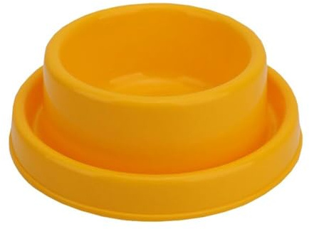 GRPET Gamelle Anti-Fourmi pour Chats et Chiens, Bol pour Animaux, Jaune S