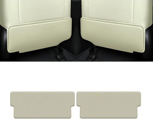 Bqieai Lot de 2 coussins de siège de voiture en cuir synthétique anti-coups de pied, pour grand réservoir mural 300 degrés pour dossier avant, imperméable, anti-saleté, accessoires d'intérieur,