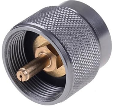 1pcs Camping Stove Adapter Propane Small Tank Input and Valve Output Outdoor Gas Cylinder LPG Tank Conversion