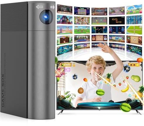 Console de Jeu AR par Mouvement Enfant: Jeux Vidéo Plug & Play pour des Jeux Actifs en Intérieur des Moments de Plaisir en Famille et des Fêtes - Cadeau pour Garçons et Filles de 6+