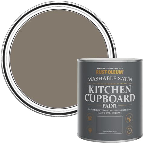 Rust-Oleum Kitchen Wood, Cupboard and Cabinet Paint in Satin Finish - Windy Nook 750ml