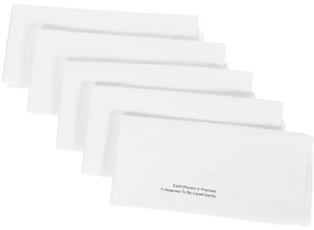 Operitacx 5pcs Cd Disc Cleaner Cloth for Dust and Fingerprint Removal Reusable Portable Microfibre Cleaning Cloth for Vinyl Record Cleaning Kit and Car Use