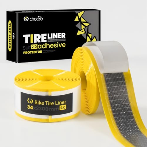 Chooee Self-Adhesive Bicycle Puncture Protection, 34 mm Bicycle Tyre Insert, Puncture Protection Tape, Compatible with 26/27.5/29 × 1.75/1.95, Bicycle Tyre Linner for MTB/E-Bike