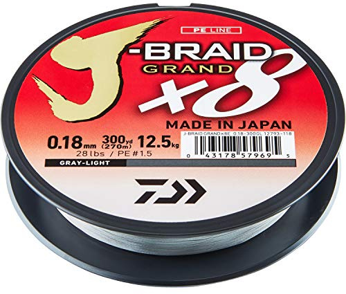 Daiwa J-Braid Grand X8 JBG0.20-270DG / 270m / 35lb / 0.20mm dia / Dark Green