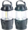 PEARL Camping Beleuchtung: 2er-Set dimmbare LED-Laternen, 3 COB-LEDs, Batteriebetrieb, 3W, 140 lm (Lampen mit Batterie, Campinglampe mit Batterie, Tischleuchten)