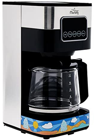 Any Morning Filterkaffeemaschine | Programmierbare Digitale Kaffeemaschine mit Timer | Warm Halten und Tropp-Stopp Funktion | Abnehmbarer Kaffeefilter | 1,5 L