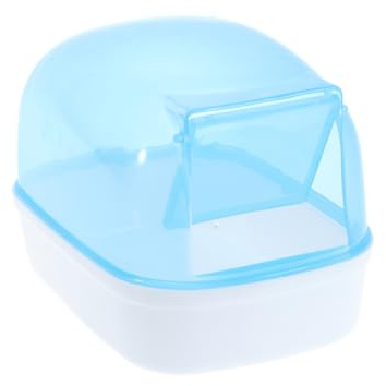 Luxshiny Lavabo para Hámster Bañera para Roedores Baño De Plástico Sauna para Animales Pequeños Diseño Simple Color Material Duradero Adecuado para Hámsteres y Ratones