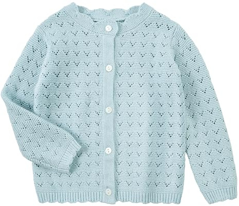 Miipat Bébé Fille Pulls en Tricot, Cardigan Crochet Manches Longues Bouton | 6 Mois-4 Ans Enfant Tricot Cardigans Coton, Manteau Pull pour Unisexe Tout-petits, Automne Hiver Daily Anniversaire Mariage