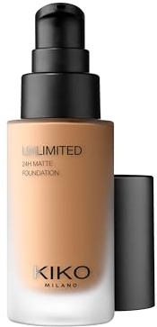 KIKO Milano Unlimited 24H Matte Foundation 8 NG, Long-Lasting Matt Liquid Foundation With Up To 24-Hour Hold