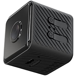 Mini cámara espía WiFi profesional X2 HD cámara oculta – Cámara de seguridad inalámbrica para interiores con visión nocturna 6H duración de la batería/detección de movimiento/almacenamiento de video