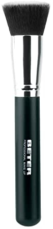 Beter - Pennello da fondotinta Kabuki piatto, peli sintetici, cruelty free, per il trucco professionale, ideale per la tua valigetta dei pennelli da trucco