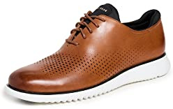 Cole Haan Mens 2 Zerogrand LSR Wing British Tan/Black/Ivory 10.5 D - Medium