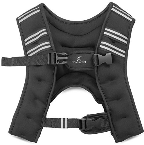 ProsourceFit Exercise Weighted Training Vest - 6lb, Black