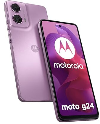 Motorola Moto G24 6,6 Double Nano Sim 128 Go,Smartphone, Lavander
