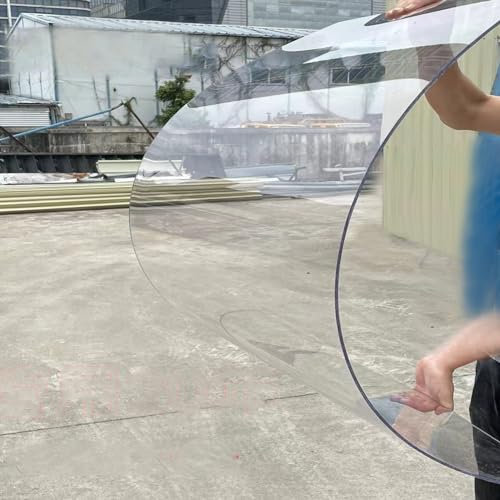 NIANXINN Plaques de Toiture Panneau Polycarbonate,1,5mm Épais,Feuille de Plastique Acrylique,Imperméabl/Isolation Couverture de Toit Extérieur,Remplacement pour Serre,Auvent (80cm x 1m)