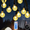 HappiHause Solar Lichterkette 15M 105 LED Solarlichterkette 8 Modi Kristall Kugeln Wasserdicht IP65 für Außen Innen Deko Garten Bäume Terrasse Balkon Partys, Warmweiß