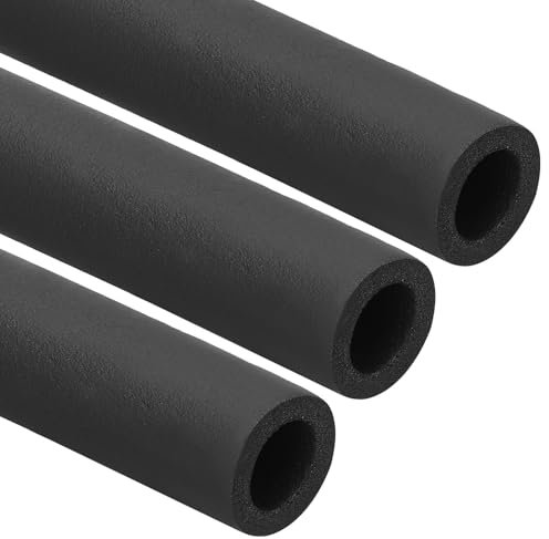 PATIKIL 7/8(22mm) ID x 6Ft Pipe Insulation Foam Tube, 3Pcs Pipe Cover Wrap Roll Bar Padding Tubing for Handle Grip HVAC Outdoor Air Conditioner Units