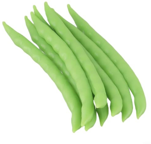 Ästhetisches und lebensechtes Kunstgemüse-Set mit wunderschönen grünen Bohnen