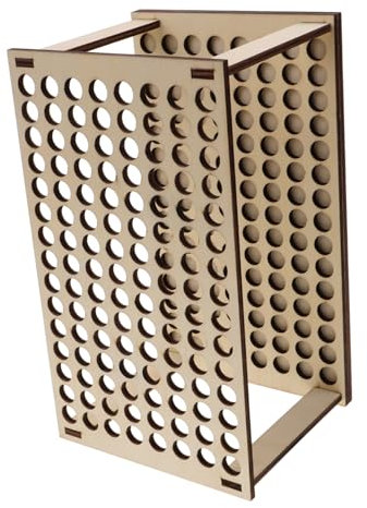 Operitacx Holz Pinselständer Reagenzglas Stifthalter Langlebig Tragbar Für Malutensilien Filzstifte Buntstifte Künstler Zubehör Organizer