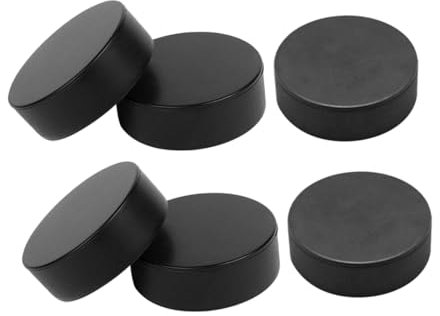 BESPORTBLE 6stücke Pu Hockeypuck Für Hockey-sportpuck Hockey-rennpuck Praktischer Übungspuck Sporthockeyteil Für Outdoor-hockeyzubehör Runde Form Für Rollhockey Training Und Wettkampf