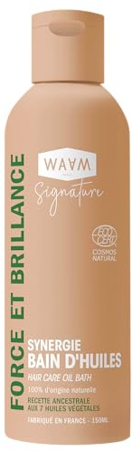 WAAM Synergie Bain d'Huiles, Soin Capillaire Fortifiant 7 Huiles Végétales, 150ml