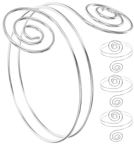 ROMISBABA 4pezzi Bracciale in Metallo da Braccio Superiore per Donna Bracciale Spirale Minimalista Punk Gioielli da Braccio Regolabili per Travestimenti da Cosplay