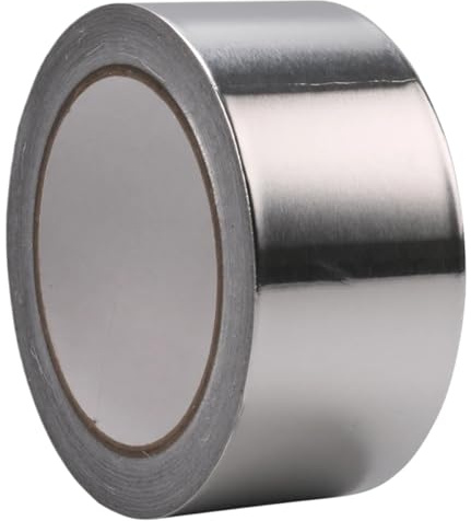 Värmeskyddstejp av aluminiumfolie, Aluminiumfolietejp Silver 10M Flera storlekar Värmebeständig tätningsisolering EMI-sköld(0.06mmx40mm)