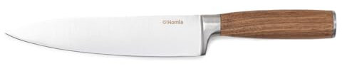 HOMLA MOOKA Couteau de Chef avec Manche en Bois 32 cm