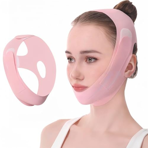 ZOPJUMA Återanvändbar V-ansiktsmask, lyft ansiktsmask, v-ansiktsformningsmask, kan användas när som helst