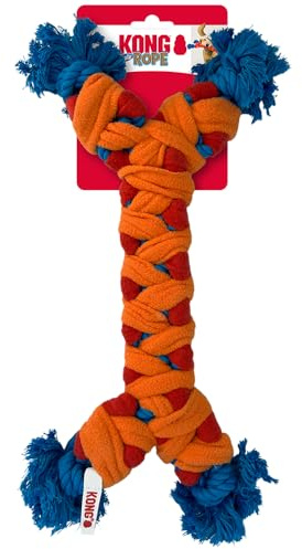 KONG Rope Rally Bone Medium Dog Toy