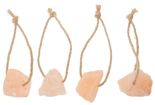 Milisten Pink Salt Licks 4-Pack Natural Mineral Salt Blocks for Horses Cattle Deer Livestock Supplement 7.9X1.6X1.2 Inches