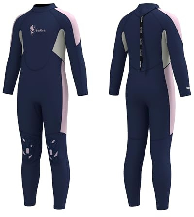 XUKER Kids Wetsuit for Boys Girls Toddlers 3mm Thermal Full Length Back Zip Wetsuit