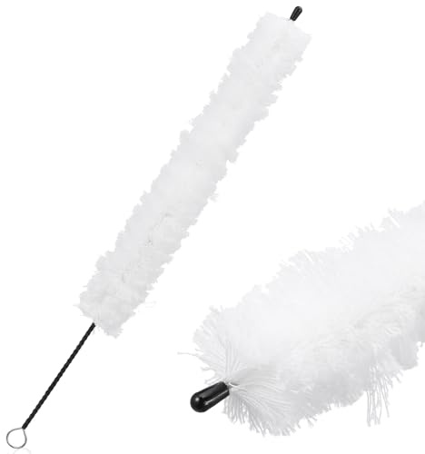 QUMIIRITY Cepillo Limpiador de Flauta con Hisopo de Algodón, Mango de Alambre Retorcido, Accesorio Ligero y Duradero para Limpieza Eficaz de Instrumentos de Viento y Madera, Uso