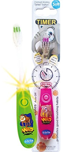 b-brite Flashing Children's Toothbrush Wild Bunch
