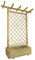 Festnight Fioriera da Giardino con Pannello Grigliato Fioriera Da Esterno Fioriera Con Grigliato in Legno di Pino 162x56x204cm