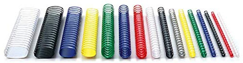 Anelli Plastici - Dorsetti per Rilegatura mm.45 Nero - Capacità rilegatura: 400 fogli - Confezione da 50 pezzi