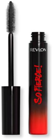 Revlon So Fierce - Mascara Tenue 24H - Mascara Volume Extrême et Longueur Durable - Maquillage pour les Yeux - Anti-Bavures & Sans Paquets - Renforce & Protège les Cils - 701 Blackest Black, 7ml