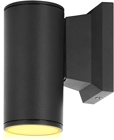 Aigostar Lampada da Parete Esterno Impermeabile IP65,GU10 Alluminio Lampada da Parete Esterni,Applique Moderna,Luce Esterno per Muro Portico Corridoio Terrazza,Nero