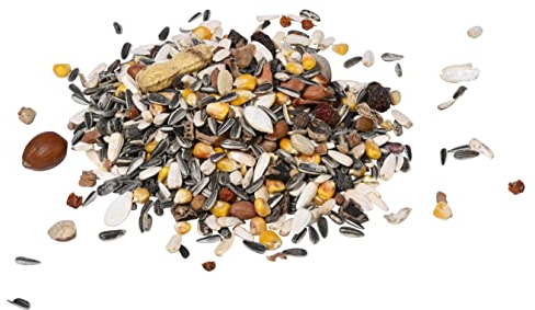 dobar® Eichhörnchenfutter 6 kg - Natürliches Nahrungsergänzung - Artgerechtes Futter bestehend aus Nüssen/Saaten/Früchten/Gemüse - Für Futterstationen - 6 Beutel á 1 kg