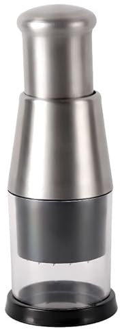 Picador de ajo prensado, cortador de verduras a presión manual de acero inoxidable, triturador manual de ajos, utensilio de cocina