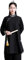 MACITA Damen Tai Chi Kleidung - Kampfsport -Trailsuiten Qigong Flügel Chun Shaolin Kung Fu Hemd Training Tücher Anzug Black-L