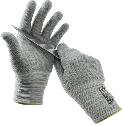 wahoo Level D Schnittschutzhandschuhe Küche, Lebensmittelsicherheit Schnittfeste Handschuhe, für Metzger Küche Austern Shucking, Fleisch Schneiden, 7/S