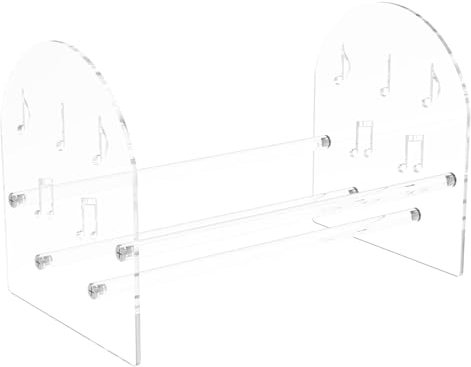 awakentti Schallplattenhalter, transparentes Regal, Präsentations-Organizer, moderner tragbarer Schallplattenständer, Vinyl-Schallplattenaufbewahrung für Zuhause, Wohnzimmer, Schlafzimmer