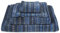 Pip Studio 3er Set Gästehandtuch Geometric Print Farbe Dark Blue Größe 30x50 cm