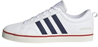 adidas Men's Vs Pace 2.0 Shoes Shoes, FTWR White Dark Blue Better Scarlet, 3.5 UK