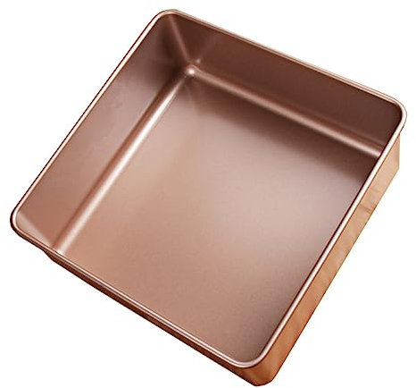 NAMOARLY Teglia Da Forno Con Per Dolci Teglia Da Forno Stampo Per Dessert Placcata in Oro Antiaderente Multifunzionale Eccellente Per Cuocere Servire E Esporre.