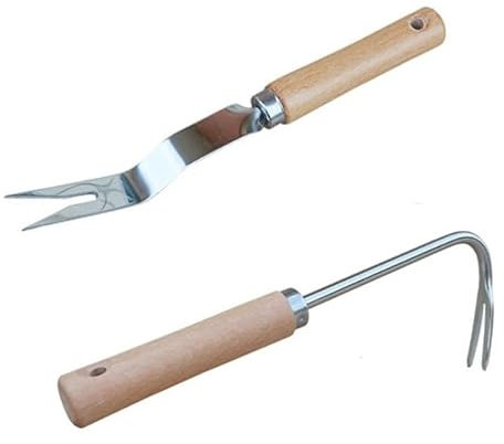 Herramienta de desbrozador manual de jardín: removedor manual de diente de león y extractor de malas hierbas para tierras agrícolas (2 piezas)