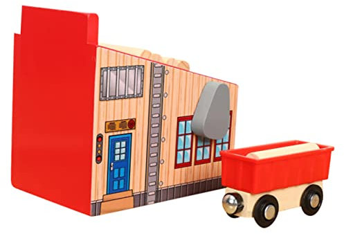 FRCOLOR 1 set Trenino Legno per Kit DIY con e Educativo per Compleanni e Feste per Natale e Ringraziamento da Riporre e Trasportare